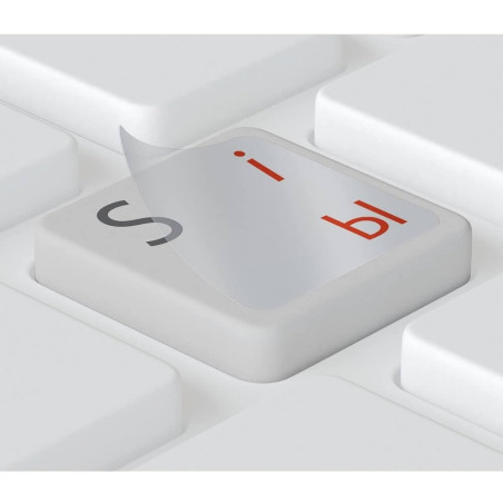 hoopomania Russie Clavier Autocollant [Rouge - 14x14mm] iMac et Macbook Clavier Autocollant Russe