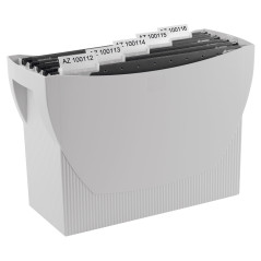 HAN Bac pour dossiers suspendus SWING – Bac pratique pour dossiers et classeurs, avec organiseur pour stylos et marqueurs, gris