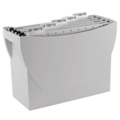 HAN Bac pour dossiers suspendus SWING – Bac pratique pour dossiers et classeurs, avec organiseur pour stylos et marqueurs, gris