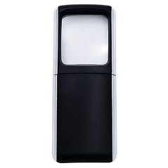 Wedo 2717501 Loupe rectangulaire à éclairage LED Noir
