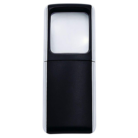 Wedo 2717501 Loupe rectangulaire à éclairage LED Noir