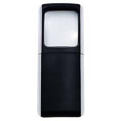 Wedo 2717501 Loupe rectangulaire à éclairage LED Noir