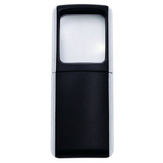 Wedo 2717501 Loupe rectangulaire à éclairage LED Noir