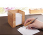 Wedo 61707 Zettelbox bambou, comprenant 900 feuilles de papier 9 x 9 cm, dans une boîte-cadeau, brun Wedo 61707 Zettelbox bambou, comprenant 900 feuilles de papier 9 x 9 cm, dans une boîte-cadeau, brun