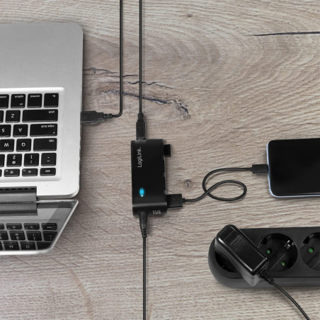 LogiLink UA0085 Hub USB 2.0 4 Ports 2 A Noir