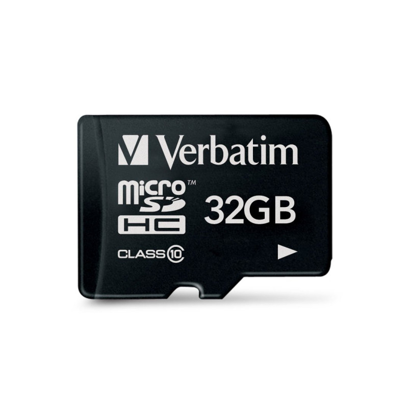 Verbatim Carte mémoire microSDHC Premium 32 Go Noire - Carte SD pour Capture vidéo en Full HD - résiste à l'eau & aux Chocs - Ca Verbatim Carte mémoire microSDHC Premium 32 Go Noire - Carte SD pour Capture vidéo en Full HD - résiste à l'eau & aux Chocs - Ca