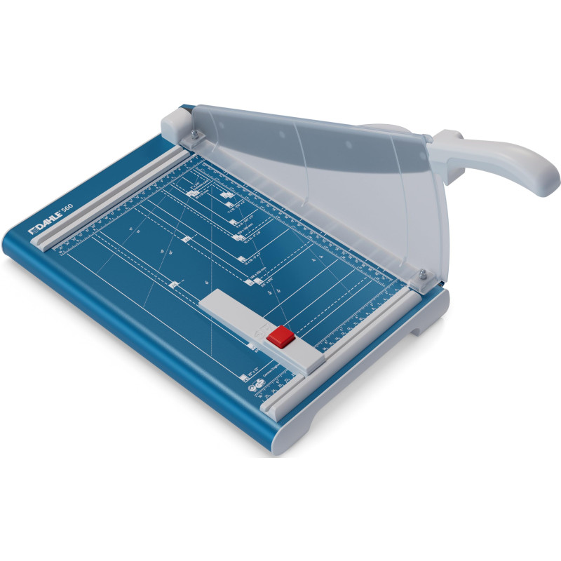 Dahle Cisaille 560 (Capacité de Coupe jusqu'à 25 Feuilles, DIN A4, 340mm de Coupe, Lame Affûtée, Pression Manuelle) Bleu Dahle Cisaille 560 (Capacité de Coupe jusqu'à 25 Feuilles, DIN A4, 340mm de Coupe, Lame Affûtée, Pression Manuelle) Bleu