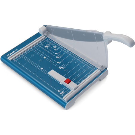 Dahle Cisaille 560 (Capacité de Coupe jusqu'à 25 Feuilles, DIN A4, 340mm de Coupe, Lame Affûtée, Pression Manuelle) Bleu