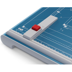 Dahle Cisaille 560 (Capacité de Coupe jusqu'à 25 Feuilles, DIN A4, 340mm de Coupe, Lame Affûtée, Pression Manuelle) Bleu