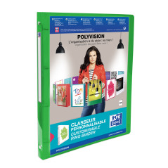 Oxford 100202273 Polyvision 959034-20 Classeur personnalisable Coloris Assorties Lot de 12 Transparent