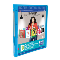 Oxford 100202273 Polyvision 959034-20 Classeur personnalisable Coloris Assorties Lot de 12 Transparent