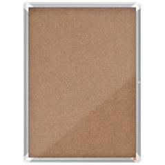 Nobo, Vitrine d'intérieur, Certifiée NF Collectivité et Education, Fond Liège, 9xA4, 708x969mm, Porte battante, Gamme Premium Pl