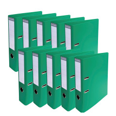 Exacompta - Réf. 53743E - Carton de 10 Classeurs à levier A4 Prem'Touch - Dos de 70 mm - Mécanique 75 mm - Dimensions extérieure