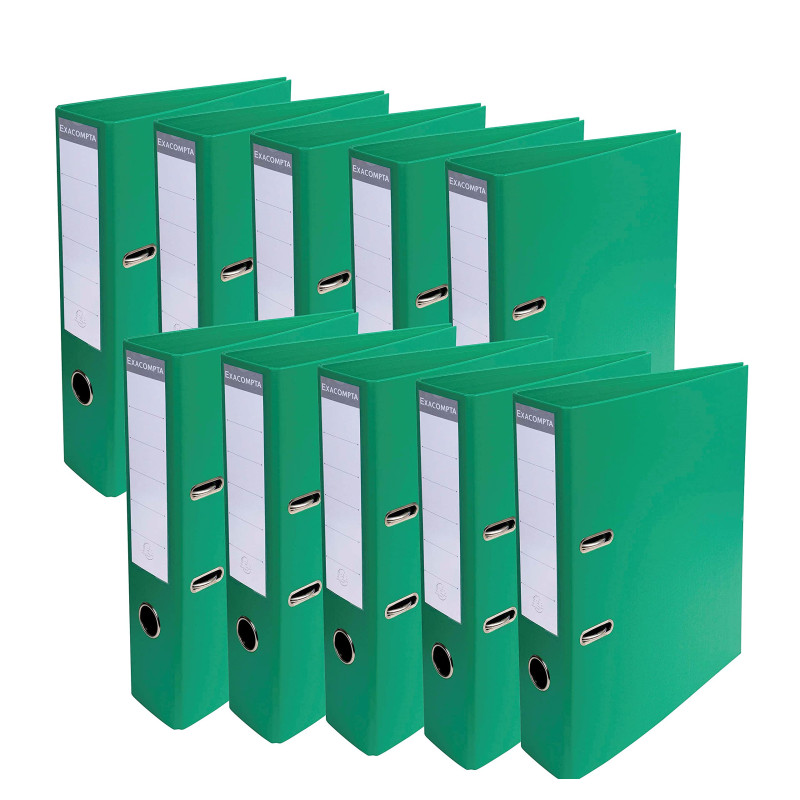 Exacompta - Réf. 53743E - Carton de 10 Classeurs à levier A4 Prem'Touch - Dos de 70 mm - Mécanique 75 mm - Dimensions extérieure Exacompta - Réf. 53743E - Carton de 10 Classeurs à levier A4 Prem'Touch - Dos de 70 mm - Mécanique 75 mm - Dimensions extérieure