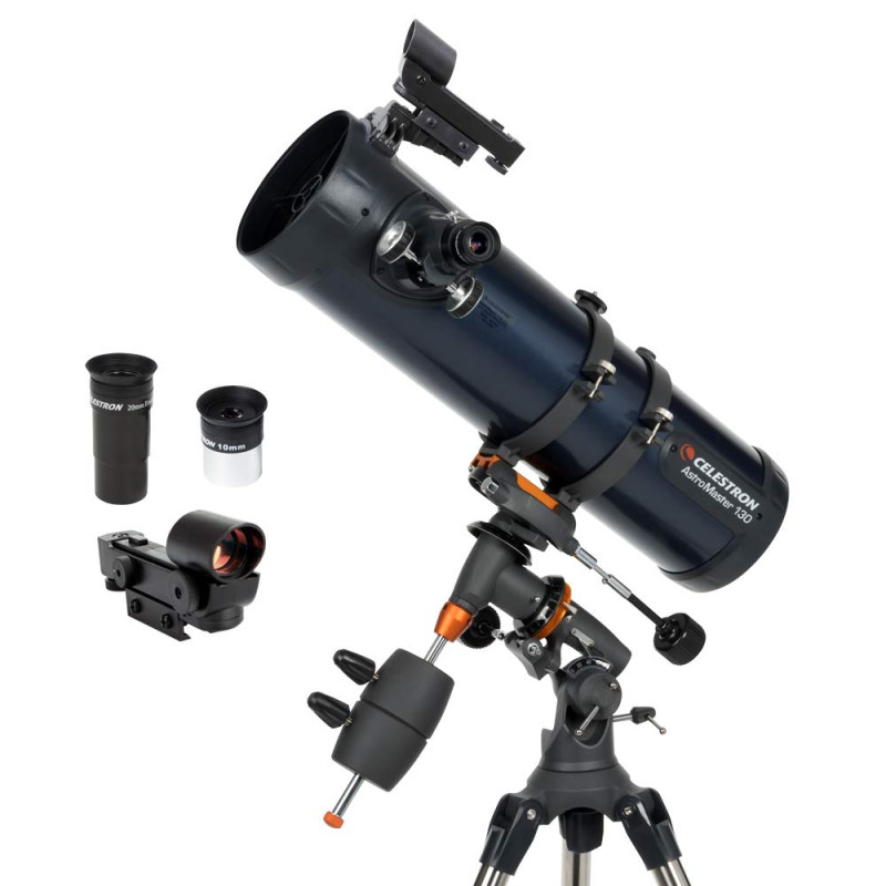 Celestron 31045 AstroMaster 130EQ Newtonian Reflector Telescope, Dark Blue Celestron 31045 AstroMaster 130EQ Newtonian Reflector Telescope, Dark Blue
