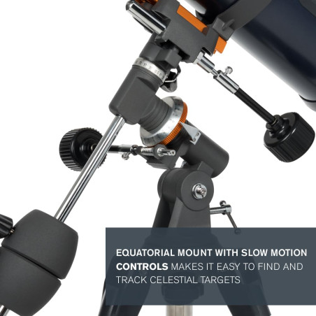 Celestron 31045 AstroMaster 130EQ Newtonian Reflector Telescope, Dark Blue
