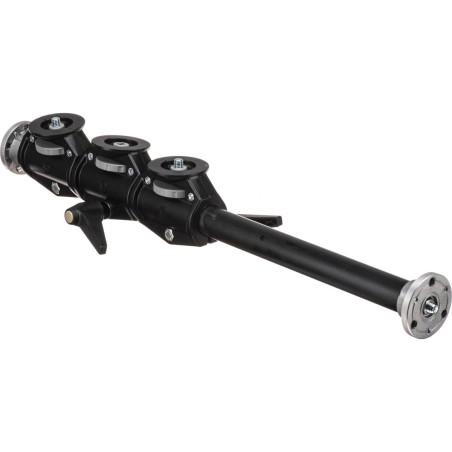 Manfrotto 131DDB Bras d'accessoires horizontal à 4 têtes Noir (Pour fixer 2 têtes verticalement et 2 têtes horizontalement, fil 