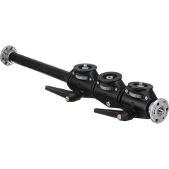 Manfrotto 131DDB Bras d'accessoires horizontal à 4 têtes Noir (Pour fixer 2 têtes verticalement et 2 têtes horizontalement, fil 