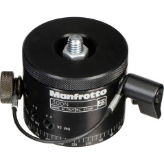 Manfrotto 300N Rotule à base panoramique à 360° en aluminium Noir