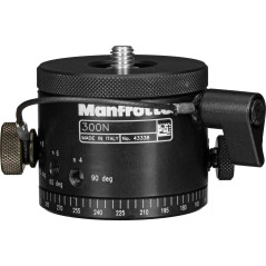 Manfrotto 300N Rotule à base panoramique à 360° en aluminium Noir