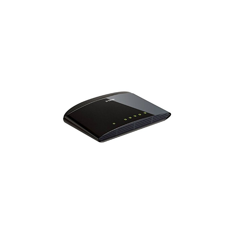 D-Link Switch 5 ports Ethernet 10/100mbps - Idéal partage de connexion et mise en réseau Small Office Home Office (DES-1005D)