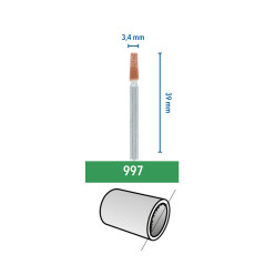 Dremel 997 Lot de 3 meules à rectifier en oxyde d'aluminium