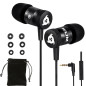 KLIM Fusion Écouteurs Filaires avec Micro Hi-FI, Mousse à Mémoire, Jack 3.5mm, Noir KLIM Fusion Écouteurs Filaires avec Micro Hi-FI, Mousse à Mémoire, Jack 3.5mm, Noir