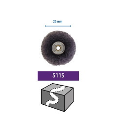 Dremel S511 2 Tampons abrasifs EZ speedclic 25 mm