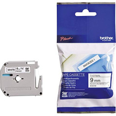 Brother MK221 ruban d'étiquette Noir sur blanc M