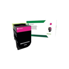 Lexmark 80C2HM0 Cartouche de Toner Laser pour Imprimante CX410/510 Magenta Rose