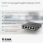 D-Link DGS-105 Switch 5 Ports Gigabit Metallique 10/100/1000mbps - Idéal Partage de Connexion et Mise en Réseau Small/Home Offic D-Link DGS-105 Switch 5 Ports Gigabit Metallique 10/100/1000mbps - Idéal Partage de Connexion et Mise en Réseau Small/Home Offic