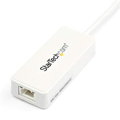 StarTech.com Adaptateur USB 3.0 vers Ethernet Gigabit - Carte Réseau Externe USB vers 1 Port RJ45 - Blanc (USB31000SPTW)
