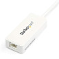 StarTech.com Adaptateur USB 3.0 vers Ethernet Gigabit - Carte Réseau Externe USB vers 1 Port RJ45 - Blanc (USB31000SPTW) StarTech.com Adaptateur USB 3.0 vers Ethernet Gigabit - Carte Réseau Externe USB vers 1 Port RJ45 - Blanc (USB31000SPTW)