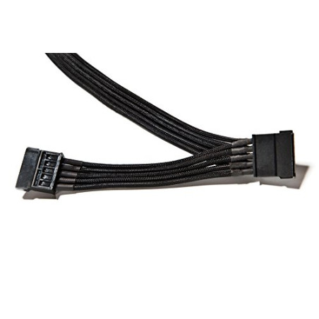 be quiet! Power Cable CS-3420, câble 2x S-ATA, gainé individuellement, longueur 400 mm, extension haut de gamme pour alimentatio