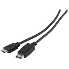 MCL Samar MC392-3M Câble display port mâle / HDMI mâle 3m Noir