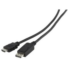 MCL Samar MC392-3M Câble display port mâle / HDMI mâle 3m Noir