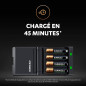 Duracell Chargeur Piles Rechargeables Rapide 45 minutes Duracell Chargeur Piles Rechargeables Rapide 45 minutes