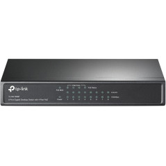 TP-Link PoE Switch 8-Port Gigabit, 4 PoE+ Ports up to 30 W for Each PoE Port and 64 W for All PoE Ports, Metal Casing, Plug and
