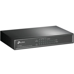 TP-Link PoE Switch 8-Port Gigabit, 4 PoE+ Ports up to 30 W for Each PoE Port and 64 W for All PoE Ports, Metal Casing, Plug and