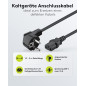 Goobay 68604 Câble d'alimentation coudé pour appareils froids tel que PC, Moniteur, Onduleur (fiche de sécurité selon IEC 320 C1 Goobay 68604 Câble d'alimentation coudé pour appareils froids tel que PC, Moniteur, Onduleur (fiche de sécurité selon IEC 320 C1
