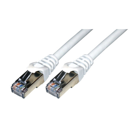 MCL Samar FCC6BM-10M/W Cordon de brassage RJ45 CAT 6 F/UTP 10m Blanc