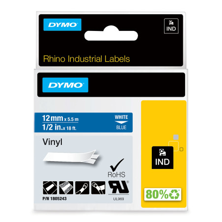 RHINO 1/2" BLUE VINYL-12MM