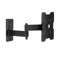 Meliconi CME EDR200 - Support mural avec double bras inclinable, pour TV à écran plat de 26" à 40". VESA 75-100-200. Couleur Noi
