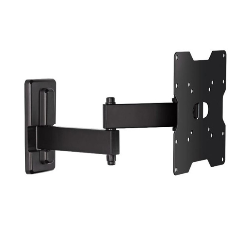Meliconi CME EDR200 - Support mural avec double bras inclinable, pour TV à écran plat de 26" à 40". VESA 75-100-200. Couleur Noi