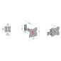 Meliconi CME EDR200 - Support mural avec double bras inclinable, pour TV à écran plat de 26" à 40". VESA 75-100-200. Couleur Noi Meliconi CME EDR200 - Support mural avec double bras inclinable, pour TV à écran plat de 26" à 40". VESA 75-100-200. Couleur Noi