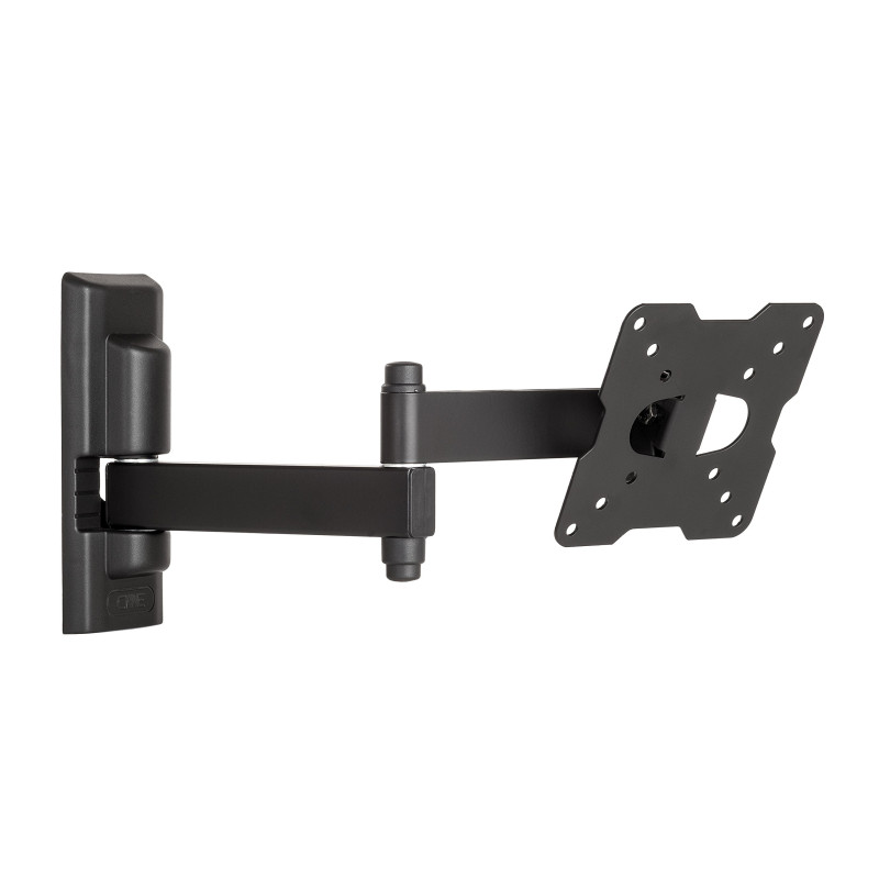 Meliconi EDR-100 Support Mural en métal Triple Rotation avec Double Bras de déport (Inclinable et Orientable, Triple Rotation)