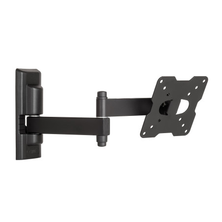 Meliconi EDR-100 Support Mural en métal Triple Rotation avec Double Bras de déport (Inclinable et Orientable, Triple Rotation)