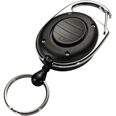 Durable 819801 Style LED Enrouleur Yoyo Longueur 80 cm Attache Ceinture avec Anneau Prisonnier Porte-clés + Eclairage LED Sachet