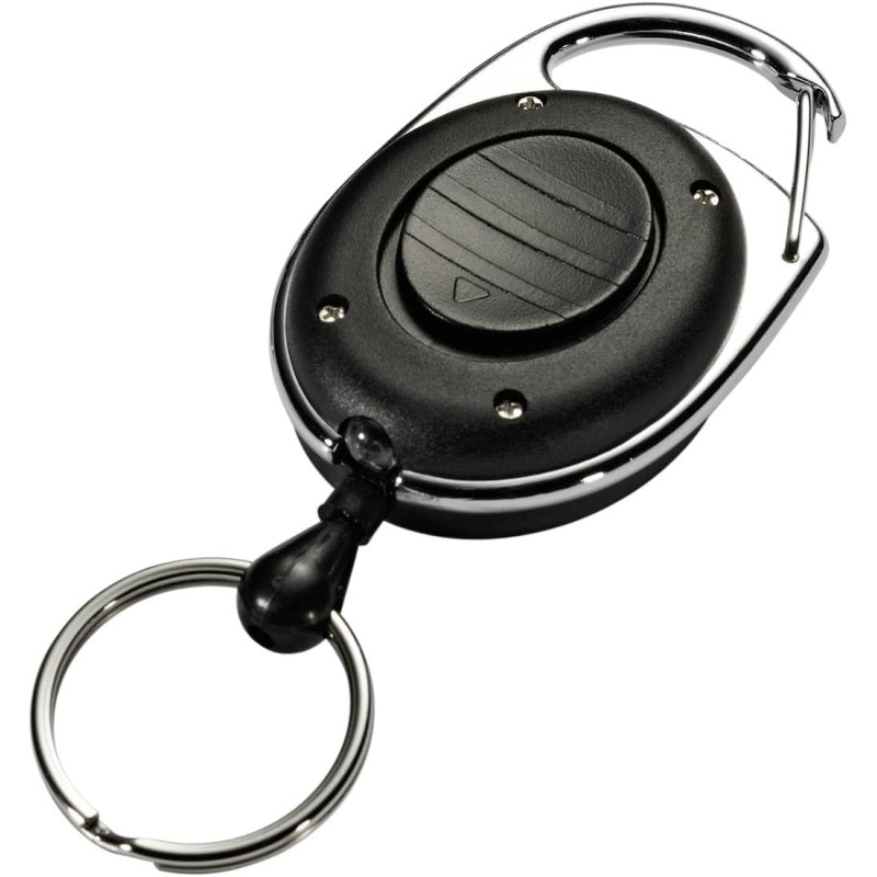 Durable 819801 Style LED Enrouleur Yoyo Longueur 80 cm Attache Ceinture avec Anneau Prisonnier Porte-clés + Eclairage LED Sachet Durable 819801 Style LED Enrouleur Yoyo Longueur 80 cm Attache Ceinture avec Anneau Prisonnier Porte-clés + Eclairage LED Sachet