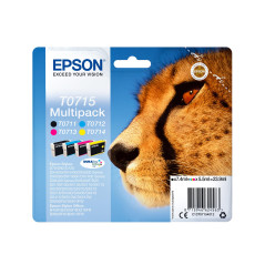 Epson T0711 Guépard Noir, Cartouche d'encre d'origine, D78 D120 DX4000 DX5000 DX6000 DX7400 DX8400 DX9400F S20 S21 SX100 SX105 S